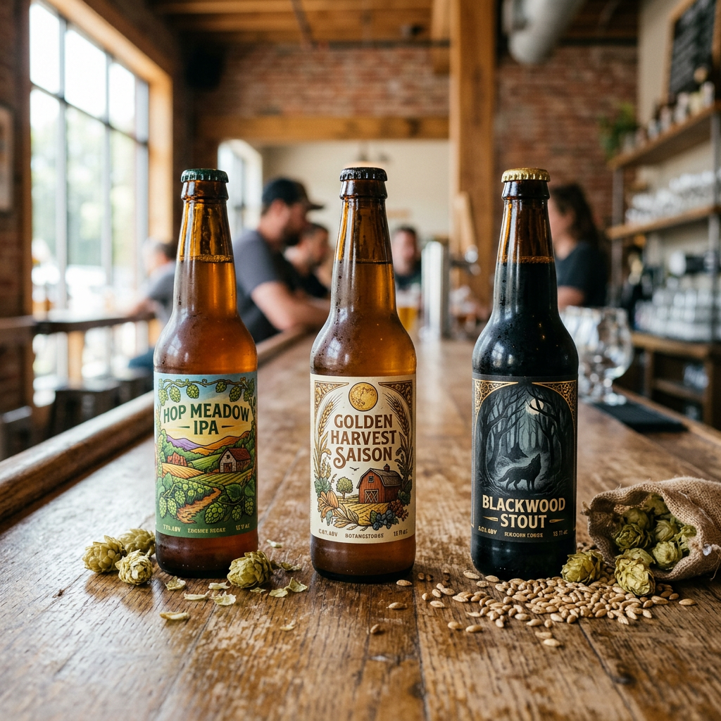 Craft beer product photography