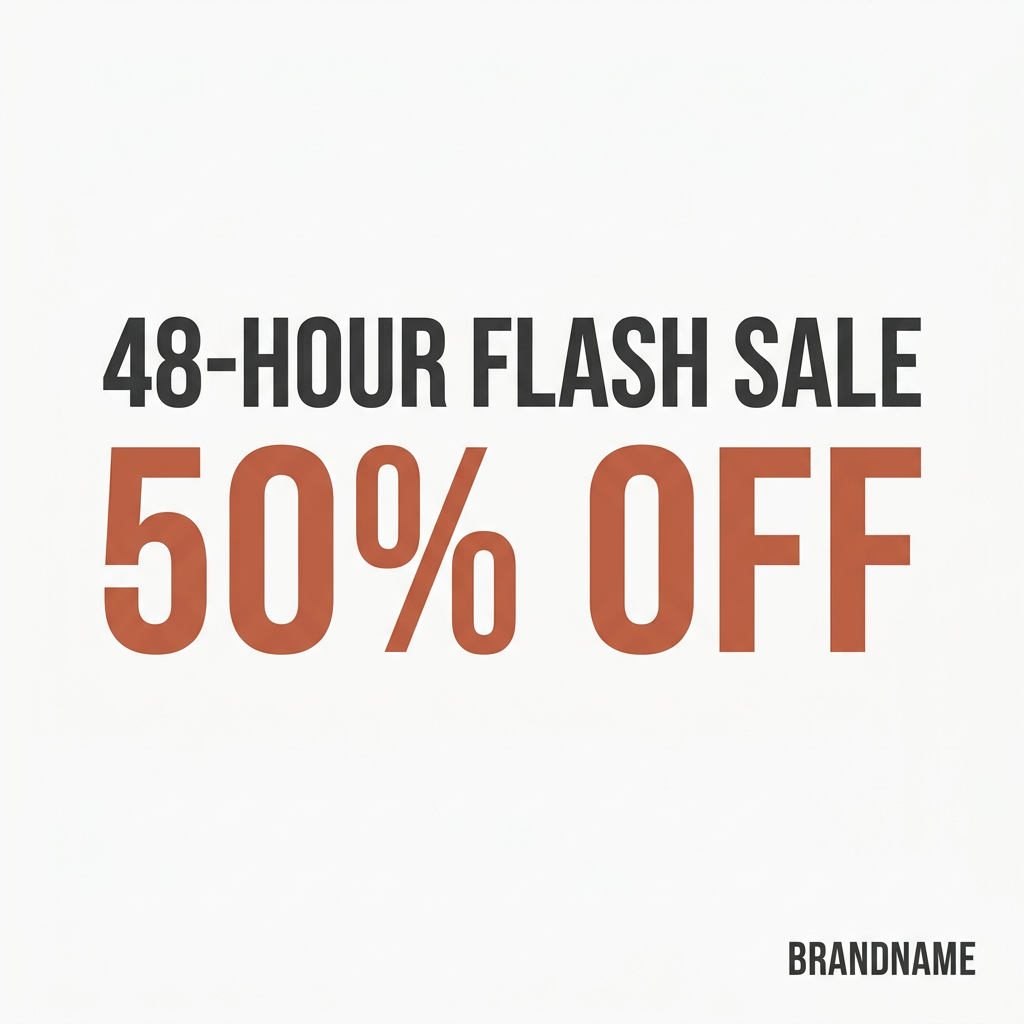 Flash sale promotional graphic